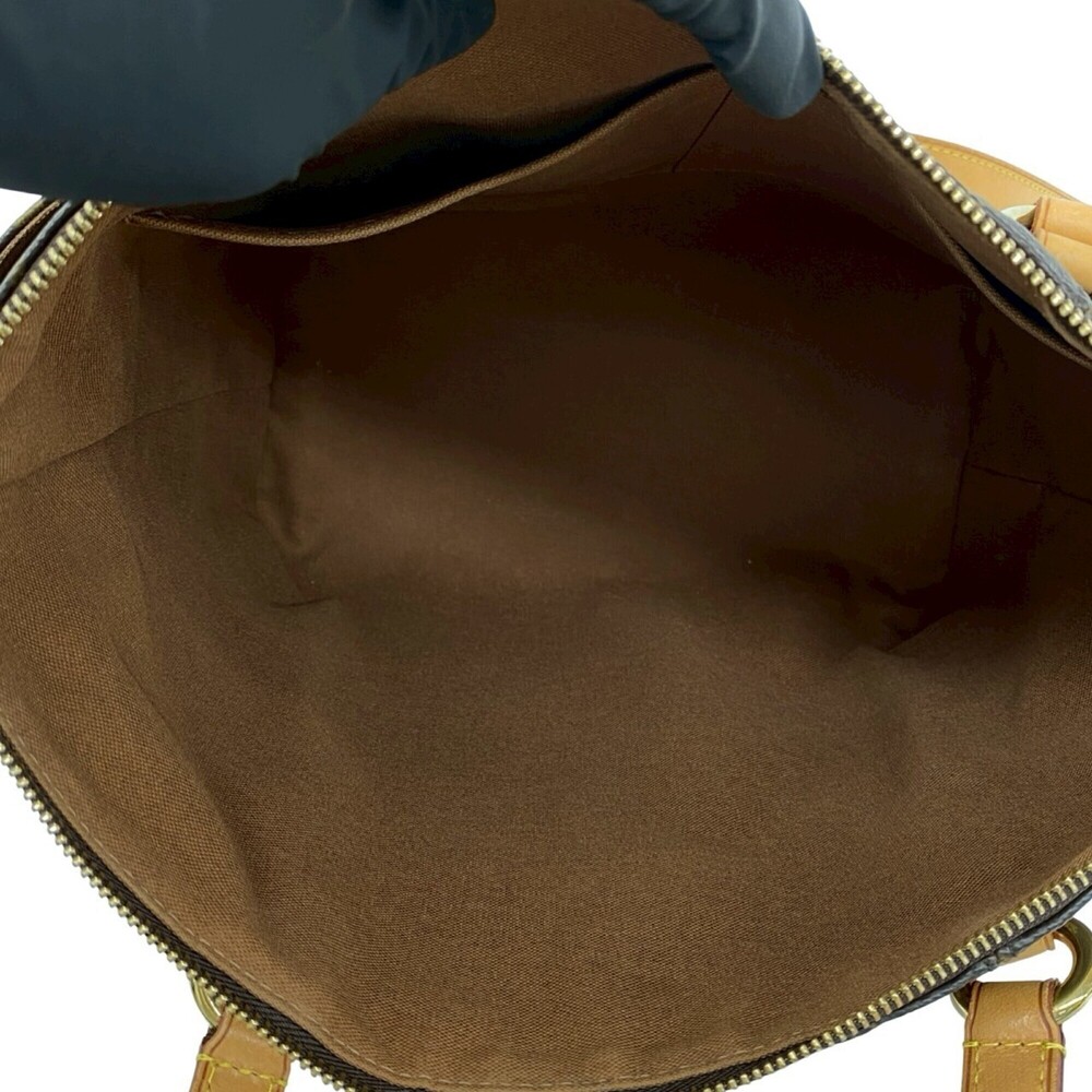 LOUIS VUITTON Authentic Brown Monogram Leather Shoulder Bag - Picture 9 of 10